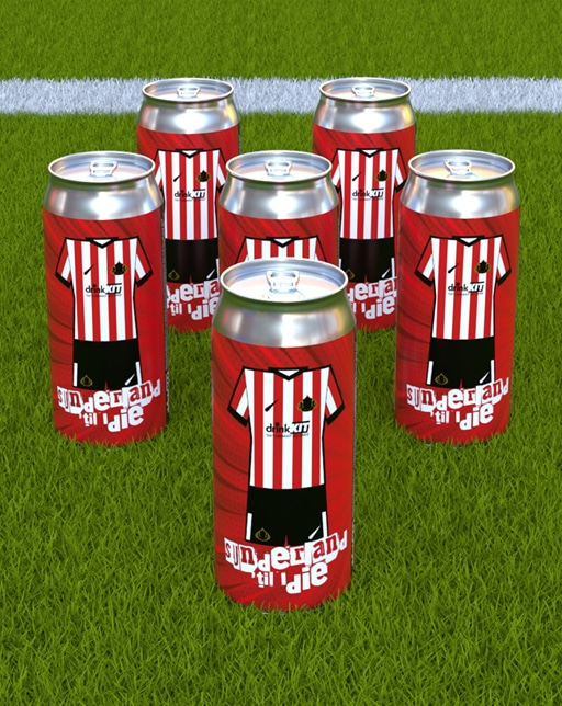 Sunderland Home Kit Inspired Beer 6x440ml can pack