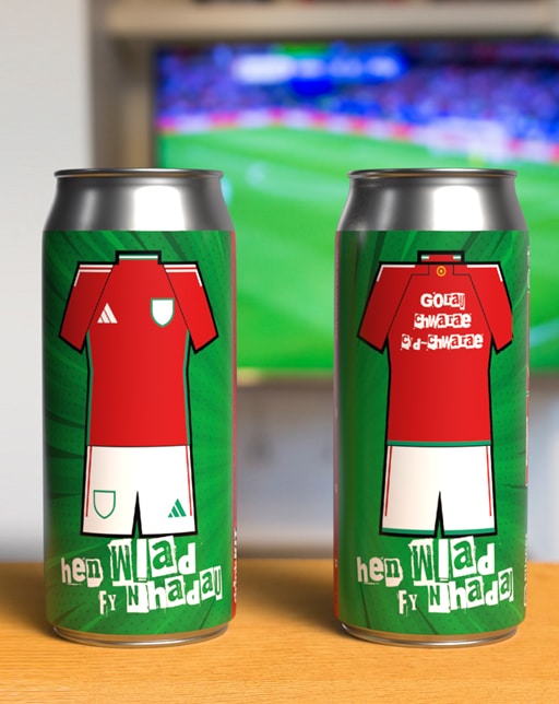 Wales Home Kit Inspired Beer 6x440ml can pack